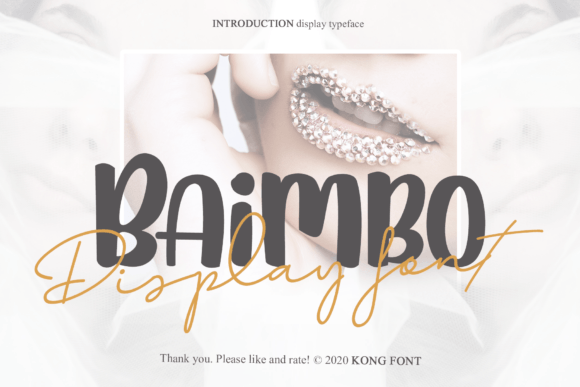Baimbo Font: Modern Handwritten Style