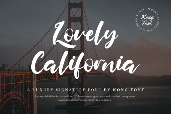 Beautiful California Font for Web Design