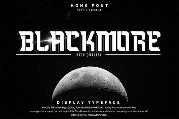 Blackmore: A Futuristic Font for Creative Projects
