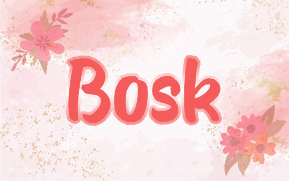 Bosk: A Creative Script Font for Crafters