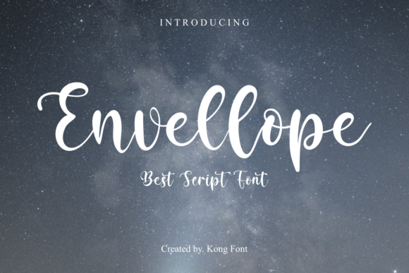 Envellope: A Playful Script Font