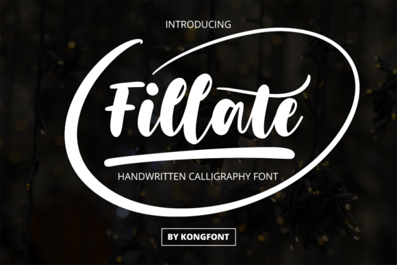 Fillate: A Playful Handwritten Font for Editorial Design