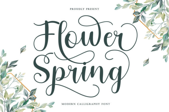 Flower Spring Font: Elegant Script for Creative Projects