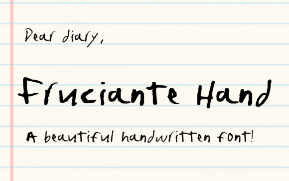 Fruciante Hand: A Beautiful Script Font