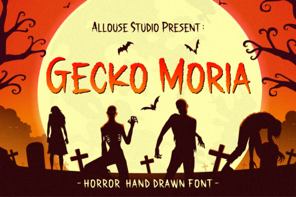 Gecko Moria: A Spooky Handwritten Font