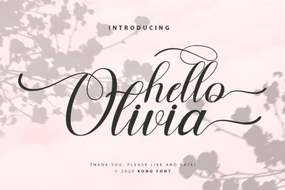 Hello Olivia: A Font That Speaks