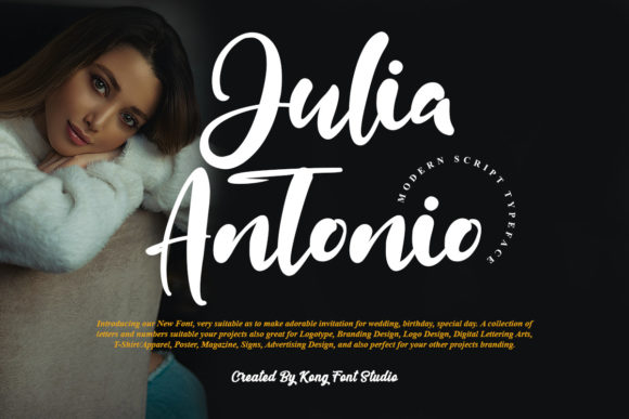 Julia Antonio: A Playful Script for Modern Design