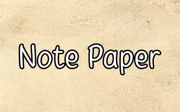 Note Paper: A Font for Creative Business