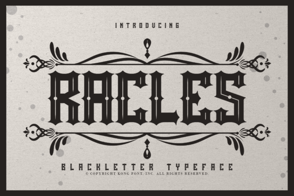 Rackles: A Modern-Vintage Font