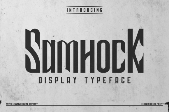 Samhock: A Playful Font for Business Branding