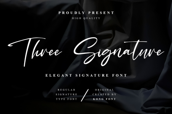Three Signature: A Playful Font for Creative Projects